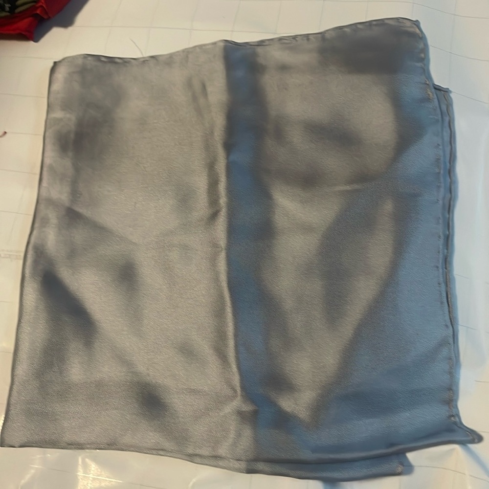 Silver pocket square